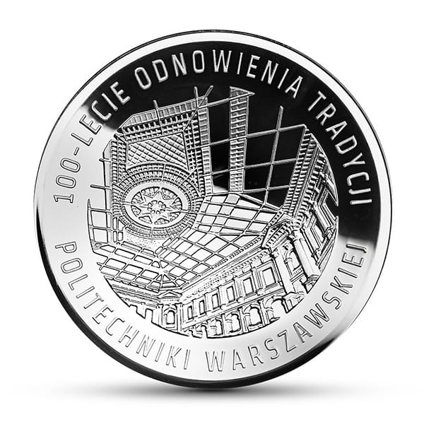 Moneta 10 zł 100-lecie Politechniki Warszawskiej 2015 r.