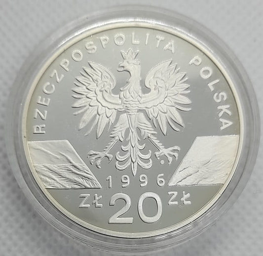 Moneta 20 zł Jeż 1996