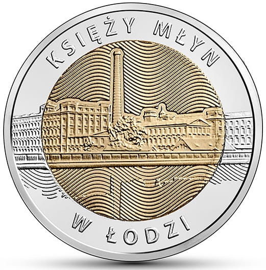 Moneta 5 zł Księży Młyn w Łodzi 2016