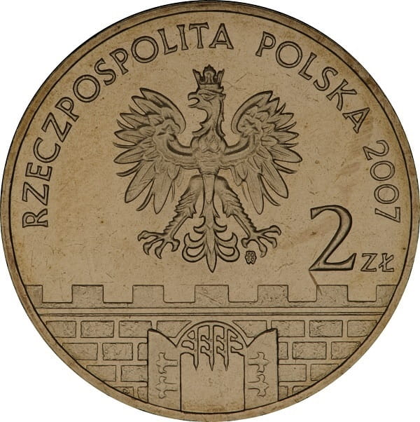 Moneta 2 zł Świdnica 2007